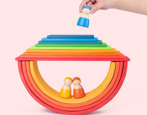 Wooden Rainbow Blocks Montessori Friends CNF7