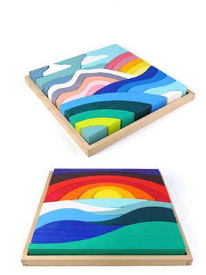 High Quality Rainbow Blocks Set CNF1