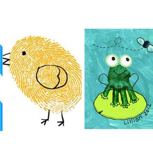 Ink Pad Stamp DIY Finger Painting - AE