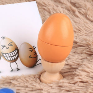 6 Pcs Wooden Egg Holder Montessori DIY CNF7