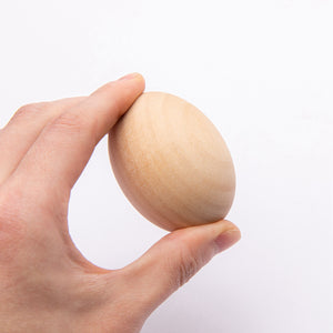 6 Pcs Natural Wood Simulation Eggs CNF7