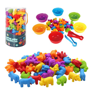 36-56 Pcs Montessori Sorting and Counting Set -AE