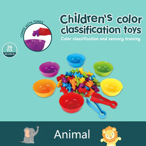 36-56 Pcs Montessori Sorting and Counting Set -AE