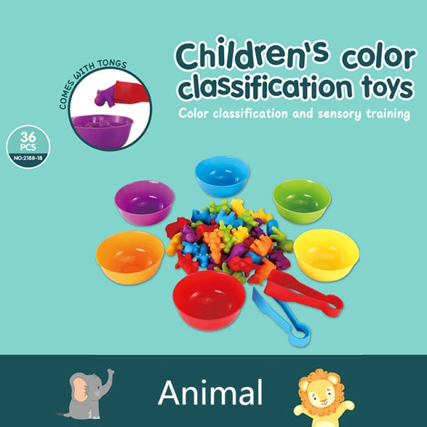 Load image into Gallery viewer, 36-56 Pcs Montessori Sorting and Counting Set -AE
