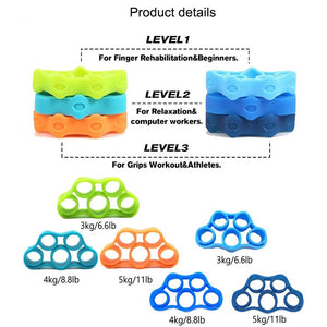 3 Pcs Silicone Finger Grip Multi-Resistance -AE