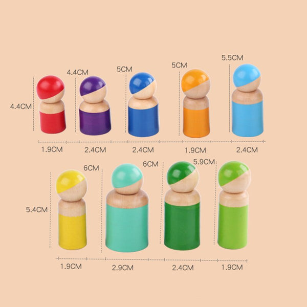 Load image into Gallery viewer, Rainbow Doll Blocks - CNF8
