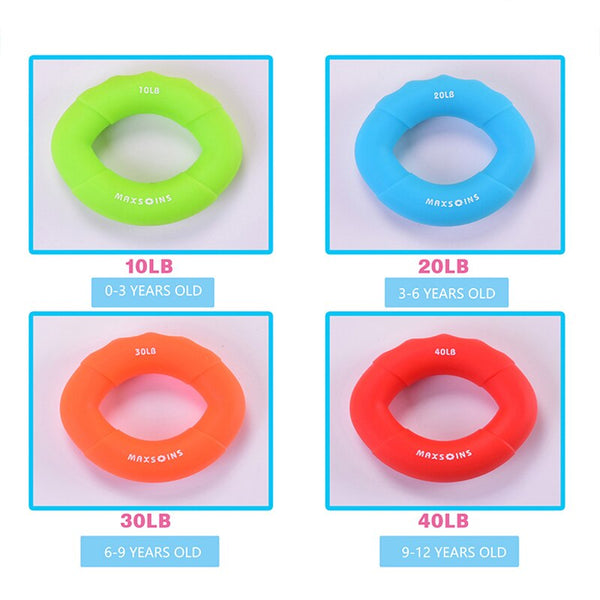Load image into Gallery viewer, 4 Pcs Hand Grip Muscle Power for Children Multi Resistance -AE
