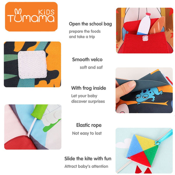 Load image into Gallery viewer, Cloth Book 3D Washable Cloth Book For Kids

