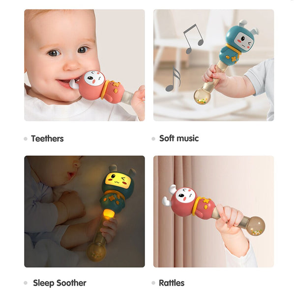 Load image into Gallery viewer, Tumama Music Rattle Toy &amp; Sleep Modes Infant Baby Pacifier
