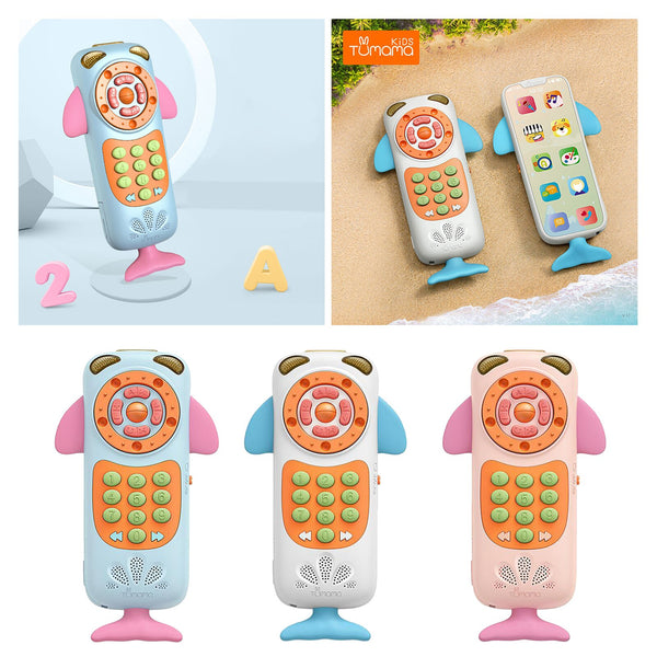 تحميل الصورة في عارض الصور ، Baby Early Learning Whale Music Mobile Phone Toy
