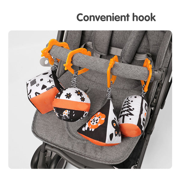 Load image into Gallery viewer, Baby Plush Rattles Rings Hanging Toy
