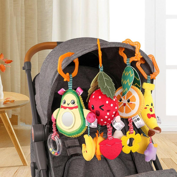 Load image into Gallery viewer, 4Pcs Fruit Pendant Cute Doll Keychain Plush
