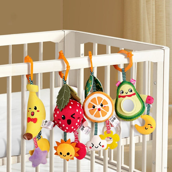 Load image into Gallery viewer, 4Pcs Fruit Pendant Cute Doll Keychain Plush
