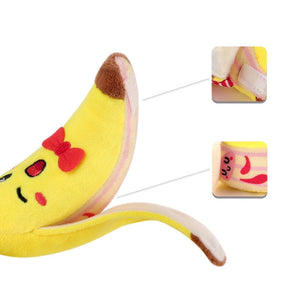 4Pcs Fruit Pendant Cute Doll Keychain Plush