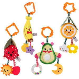 4Pcs Fruit Pendant Cute Doll Keychain Plush