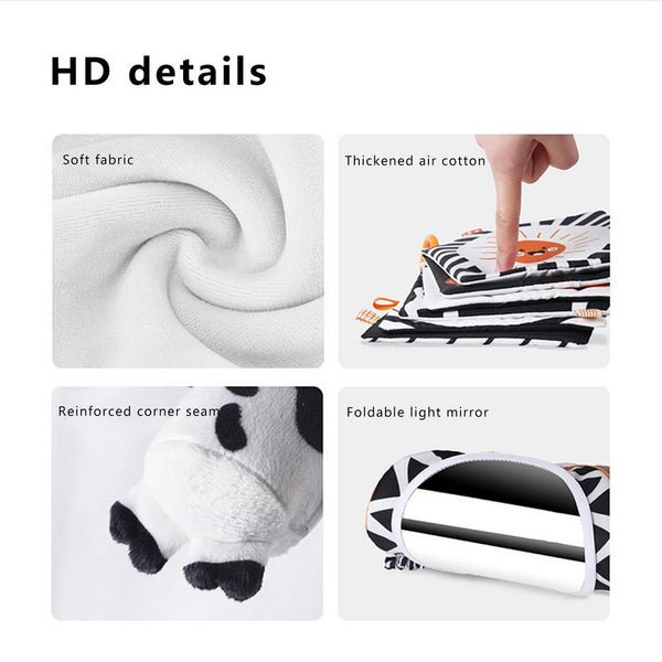 Load image into Gallery viewer, Baby Distorting Mirrors Cloth Books Cirb Bells Infant Toys Set With Vibrant
