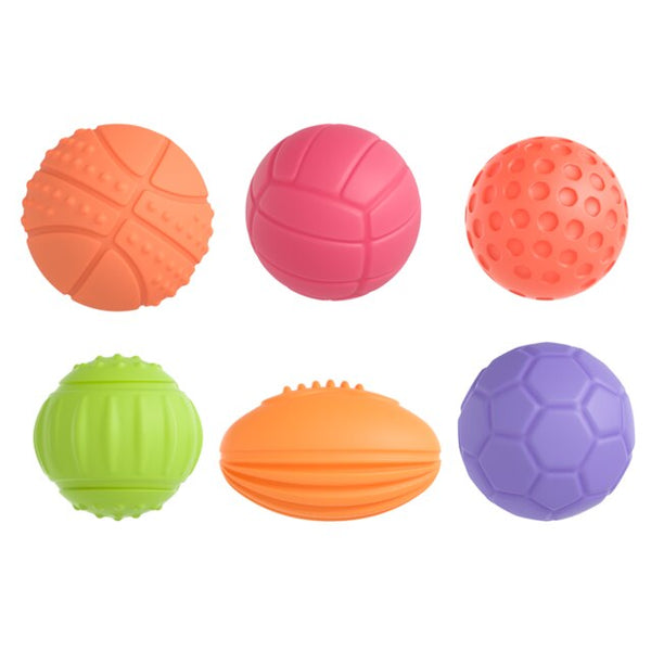 Load image into Gallery viewer, 6 PCS Baby Toys Rubber Textured Touch Ball
