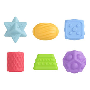 6 PCS Baby Toys Rubber Textured Touch Ball