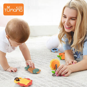 Baby Rattle Teether Toys 0-12 Months Cartoon Animal