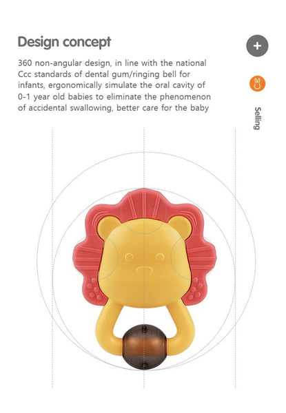 Load image into Gallery viewer, Baby Rattle Teether Toys 0-12 Months Cartoon Animal
