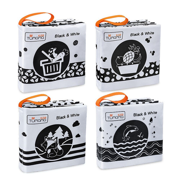 Load image into Gallery viewer, 4 Pack Tumama Baby Cloth Book Embellished Crinkle Pages
