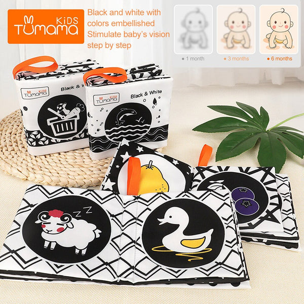 Load image into Gallery viewer, 4 Pack Tumama Baby Cloth Book Embellished Crinkle Pages
