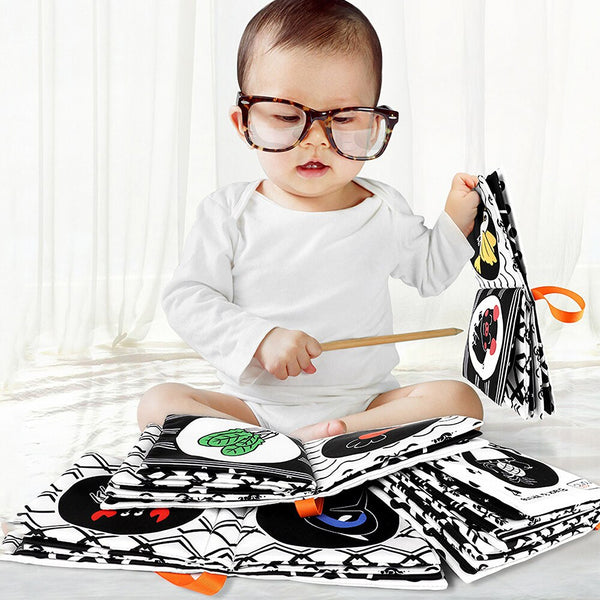Load image into Gallery viewer, 4 Pack Tumama Baby Cloth Book Embellished Crinkle Pages

