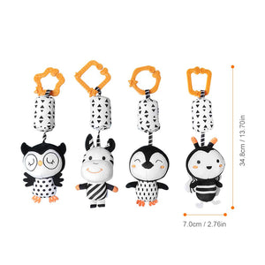 Tumama 4 Pcs Baby Hanging Rattle Toy