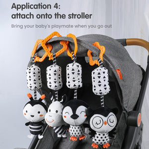 Tumama 4 Pcs Baby Hanging Rattle Toy