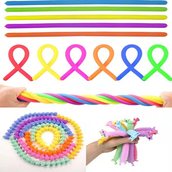 Load image into Gallery viewer, 10 Pcs/set Anti Stress Noodle TPR Fidget Autism -AE
