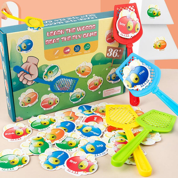 Load image into Gallery viewer, Swatting Fly Game Kids Montessori Learning Word - CNF8
