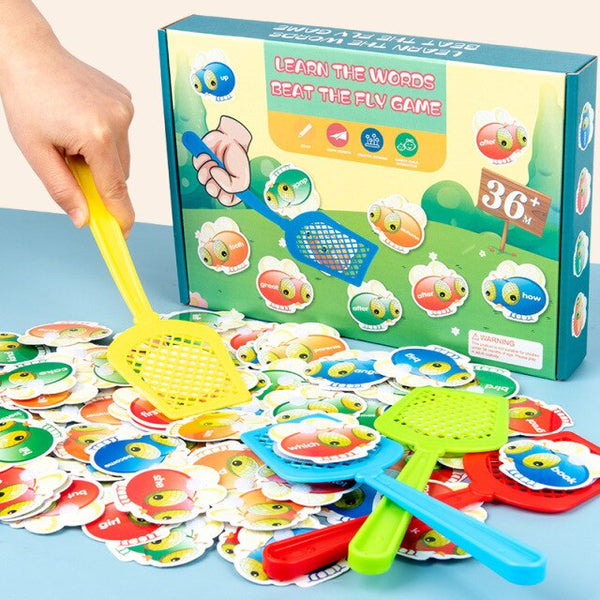 Load image into Gallery viewer, Swatting Fly Game Kids Montessori Learning Word - CNF8
