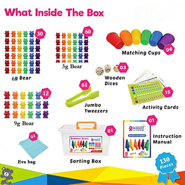 Load image into Gallery viewer, 130 PCS Boxed Counting Bear -AE
