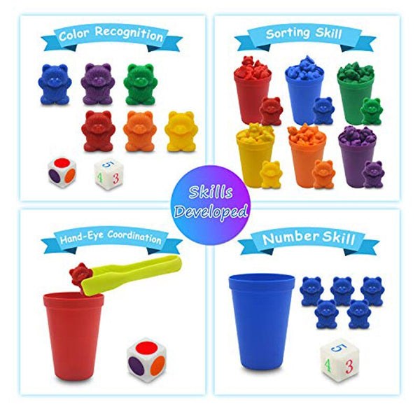 Load image into Gallery viewer, 130 PCS Boxed Counting Bear -AE
