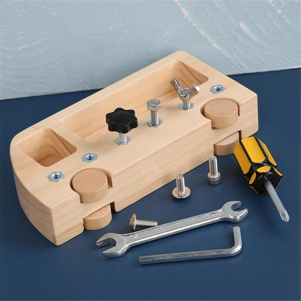تحميل الصورة في عارض الصور ، Wooden Screw Driver Board Basic Skills Bead Game CNF7
