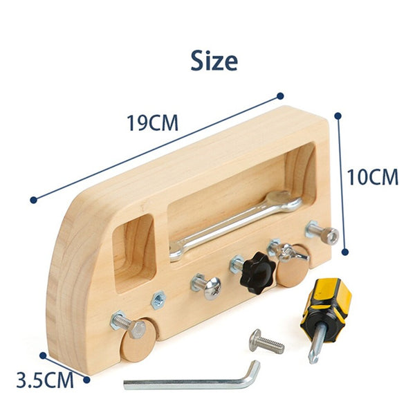تحميل الصورة في عارض الصور ، Wooden Screw Driver Board Basic Skills Bead Game CNF7
