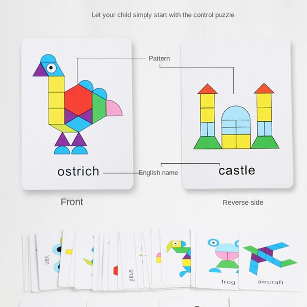 Load image into Gallery viewer, New 3D Tangram Geometric Shape  -CNF8
