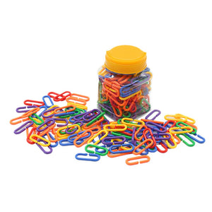 150 Pcs -Plastic Clips Hook Chain -AE