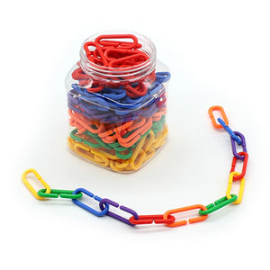 150 Pcs -Plastic Clips Hook Chain -AE