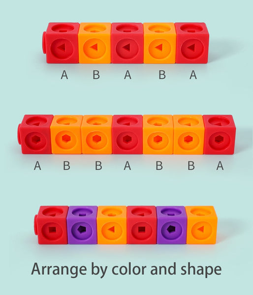 Load image into Gallery viewer, 130 Pcs MathLink Cubes Early Activity -AE
