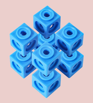 130 Pcs MathLink Cubes Early Activity -AE