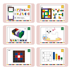 130 Pcs MathLink Cubes Early Activity -AE