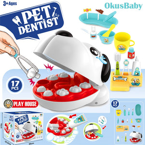 Pets Dentist Play Set 17 Pcs  -AE