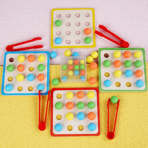 Wooden Clip Beads Game Montessori CNF7