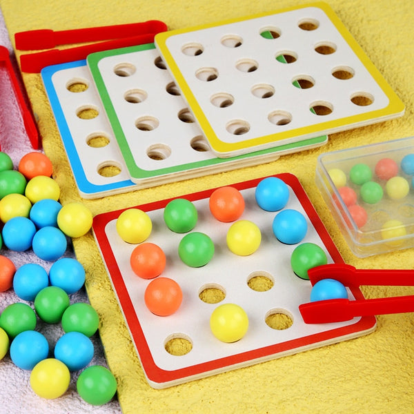 Load image into Gallery viewer, Wooden Clip Beads Game Montessori CNF7
