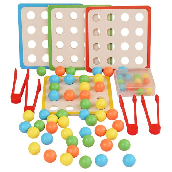 Load image into Gallery viewer, Wooden Clip Beads Game Montessori CNF7

