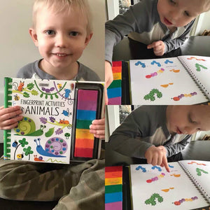 Fingerprinting Books with Rubber Stamps Ink Pad-AE