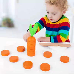 Wooden Simulation Carrot Vegetables Cognition -CNF8