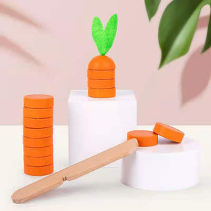 Wooden Simulation Carrot Vegetables Cognition -CNF8