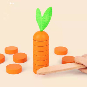 Wooden Simulation Carrot Vegetables Cognition -CNF8